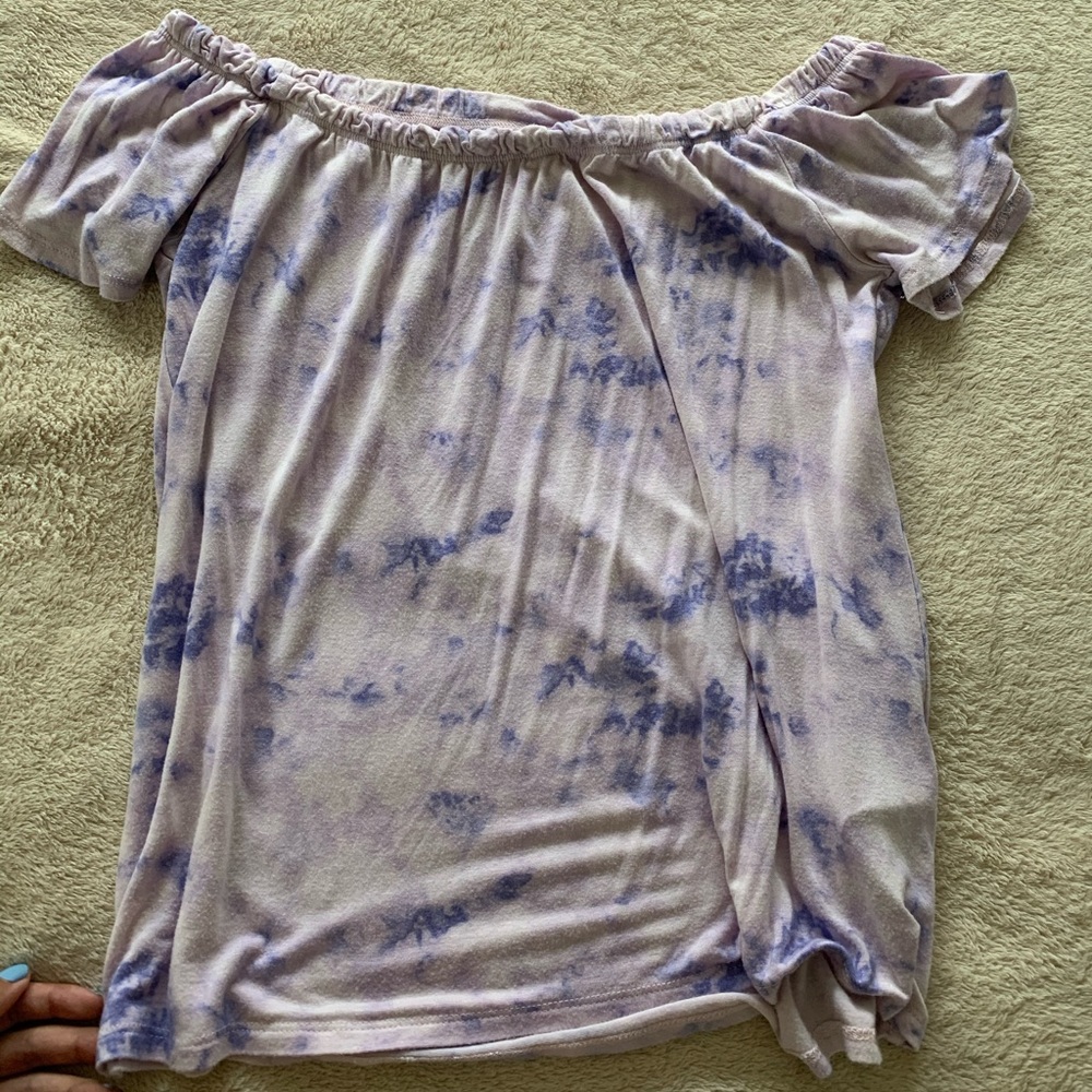 Tie Dye Off the Shoulder Top